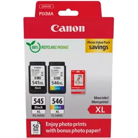 Canon PG-545XL schwarz + CL-546XL CMY