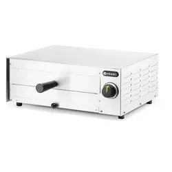 Hendi Pizzaofen mit Ofenrost Krümelschale und 1450W aus Edelstahl