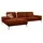 W.Schillig Eckcouch Leder 3-Sitzer Orange
