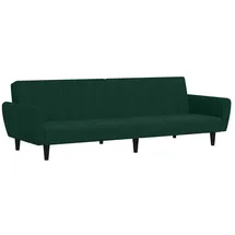 vidaXL Schlafsofa 2-Sitzer 90 x 200 cm dunkelgrün