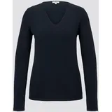 Tom Tailor V-Ausschnitt-Pullover Blau M