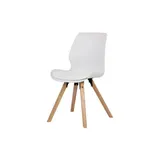 CLP Esszimmerstuhl Luna weiß Kunststoff