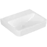 Villeroy & Boch Villeroy und Boch O.novo Einbau-/Aufsatz-Waschtisch 4A41MFR1 55x46cm, eckig, ohne Hahnloch, ohne Überlauf, weiß C-plus