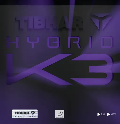 Tibhar Belag Hybrid K3 schwarz MAX - schwarz Max