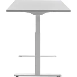 TOPSTAR Schreibtisch E-Table lichtgrau / Weiß