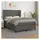 vidaXL Boxspringbett mit Matratze Grau 140x200 cm Kunstleder