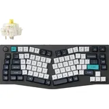 Keychron Q10 Max Kabellose Mechanische Tastatur, QMK/VIA programmierbarer Knopf, 2.4 GHz/Bluetooth/Kabel, RGB LED, Aluminium Ergonomisch für Mac Windows, Gateron Banana Switch - Schwarz
