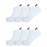 Fila UNISEX INVISIBLE PLAIN SOCKS 3er Pack Schwarz/Grau/Weiß 43-46