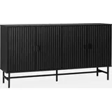 sweeek Anrichte 157,5 x 83 x 39 cm Schwarz