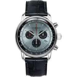 Zeppelin 8886-2 Herrenuhr LZ 14 Marine Chronograph Bleu