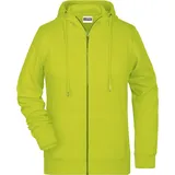 James & Nicholson Damen Kapuzen Sweatjacke 8025 acid yellow XXL