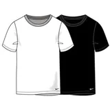 Nike Boys 2PK Crew Undershirt Black/White