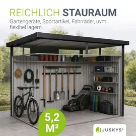 Juskys Gerätehaus Luzern 5,2 m2 Anthrazit