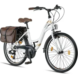 licorne bike gmbh Stella Plus 26 Zoll RH 0 cm Unisex weiß