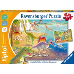Ravensburger Puzzle tiptoi® Puzzle für kleine Entdecker: Dinosaurier, 24 Puzzleteile, Made in Europe, FSC® - schützt Wald - weltweit bunt