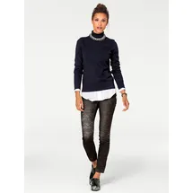 Heine Rollkragenpullover Blau 42