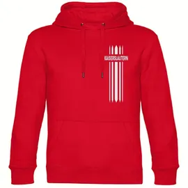 multifanshop Hoodie Streifen Rot M