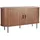 Möbilia Sideboard 140 x 76 x 40 cm Walnuss / Schwarz