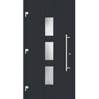 Haustür mit Fingerprint "THERESA" 79 mm RC2 Anthrazit RAL 7016 außen öffnend DIN links