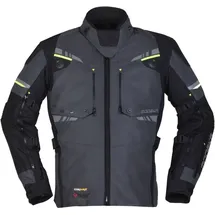 Modeka Taran Flash Motorradjacke Schwarz/Grau/Neongelb 5XL