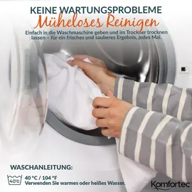 Komfortec Matratzenschoner wasserdicht 200 x 200 cm Weiß