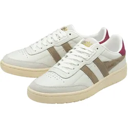 Gola Sneaker Falcon Leder 2025 weiss/braun/kirschrot Damen