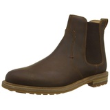 CLARKS Herren Foxwell Top Chelsea Boots, Braun Beeswax Leather, 46 EU