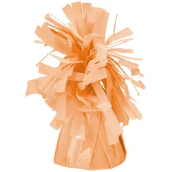 PartyDeco Ballongewicht für Helium 7cm 4er Set Gewichte für Ballons Luftballons Heliumballons Ballonbeschwerer Ballonhalter Deko Orange