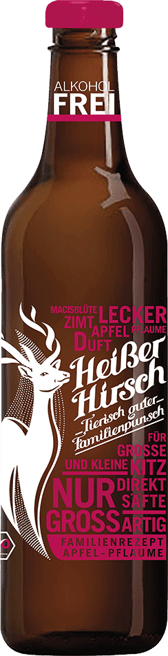 Heißer Hirsch Punsch Bio alkoholfrei 0,75l