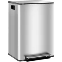 Homcom Mülltrennsystem 47,7 l Silber