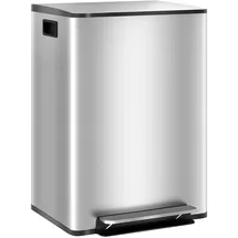 Homcom Mülltrennsystem 47,7 l Silber