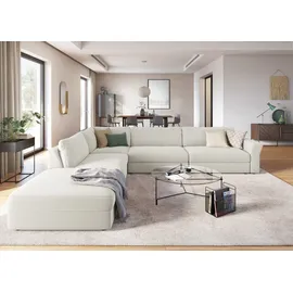 sit&more Ecksofa »Cadabra L-Form«, Breite 356 cm, mit Sitztiefenverstellung beige