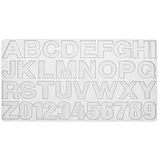 Silikon Gießform "Buchstaben & Zahlen"