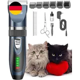 Oneisall Leise Schermaschine Katze Hunde, Profi Haarschneidemaschine Für Langhaa