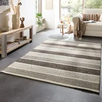 THEKO TRONDHEIM 03 Wollteppich 80 x 180 cm Grau