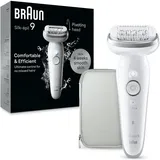 Braun Silk-épil 9 9-011 Weiß/Silber