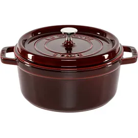 Staub Cocotte 24 cm rund grenadine-rot