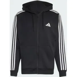 adidas Essentials 3-Streifen Kapuzenjacke Herren Schwarz 3XL