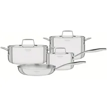 Tramontina Grano Topf-Set 4-tlg. 2 x Bratentopf Ø 20 cm + 1 x Stieltopf Ø 16 cm + 1 x Bratpfanne Ø 26 cm