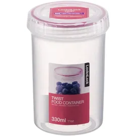 Lock & Lock runde Behälter, 1,3 l, transparent, Plastik, farblos, 330 ml