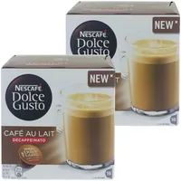 Nescafé Dolce Gusto Cafe au Lait Decaffeinato, Entkoffeinierter Kaffee, Kaffe...