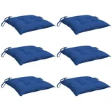 vidaXL Palettenkissen 6 Stk. Blau 50x50x7 cm Oxford-Gewebe