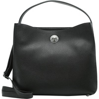 L.Credi Carla Handtasche 31 cm schwarz Schwarz Damen