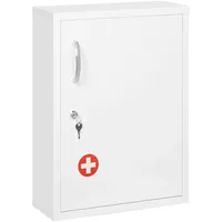 kleankin Medizinschrank mit einer Tür weiß (Farbe: Weiß)