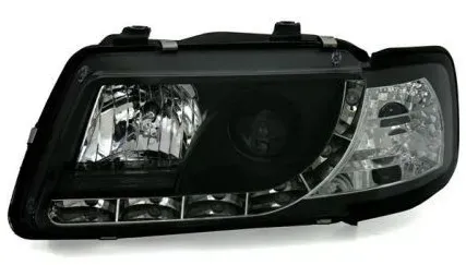 Kristallscheinwerfer für Audi A3 (1996–2000) – schwarz