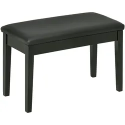 HOMCOM - Klavierhocker - 75 x 35 x 49 cm - schwarz