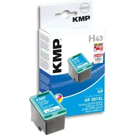 KMP H43 kompatibel zu HP 350XL CMY