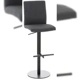 CLP Barhocker Cadiz Stoffbezug schwarz/dunkelgrau