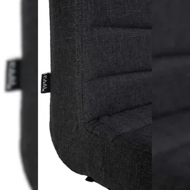 CLP 2er Set Esszimmerstuhl Elvas Stoff I Höhenverstellbar Und 360 Grad Drehbar, Mit Bodenschonern I Wohnzimmerstuhl Mit Gestell In Chromoptik