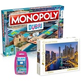 Winning Moves Monopoly - Dubai + Top Trumps & Puzzle (1000 Teile)